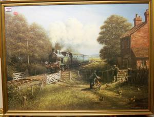 BRECKON Don 1935-2013,The Southern Locomotive No. 1521 in a landscape,Lacy Scott & Knight 2019-04-13