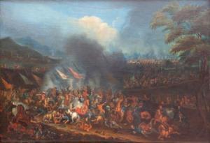 BREDAEL II Jan Pieter II van 1683-1735,A cavalry skirmish,Venduehuis NL 2019-11-14