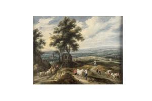 BREDAEL II Jan Pieter II van 1683-1735,Bergers dans un paysage,Millon & Associés FR 2018-12-19