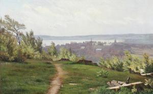 BREDSDORFF Johan Ulrik 1845-1928,Udsigt over Aabenraa By,1885,Bruun Rasmussen DK 2022-09-12