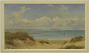 BREEDEN Walter Lawrence,Sand dunes, North Wales. Oil on canvas. Signed Mea,Gerrards 2007-11-29