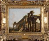 BREENBERG Bartholomeus 1598-1657,Paysage animé avec Ruines,Galerie Moderne BE 2017-04-25