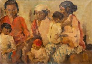 BREETVELT Adolf 1892-1989,Javanese women with children,Venduehuis NL 2019-08-28