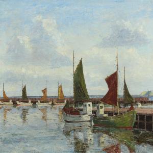 BREHM E 1900-1900,Boats at the quayside,Bruun Rasmussen DK 2012-10-01