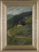 BREIER H 1800-1900,Einsames Schwarzwaldgehöft an einem Hang vor dicht,Bloss DE 2009-10-05