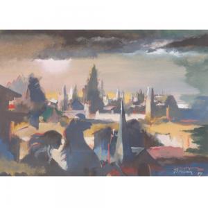 BREININ Raymond 1910-2000,Sunlit Scene,1949,Ripley Auctions US 2022-06-04