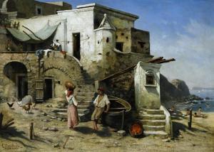 BREITBACH Carl 1833-1904,Fischer an der Küste von Capri,Scheublein Art & Auktionen DE 2021-03-19