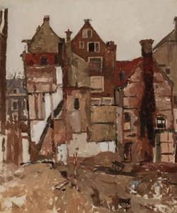 BREITNER Georg Hendrik 1857-1923,Afbraak Oude Huizen (Demolition of,1904,AAG - Art & Antiques Group 2023-12-11