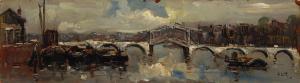 BREITNER Georg Hendrik 1857-1923,View of Amsterdam with Bridge,Barridoff Auctions US 2023-11-18