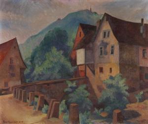 BREITWIESER Georg 1890-1938,Häuseransicht,1929,Ketterer DE 2011-10-28
