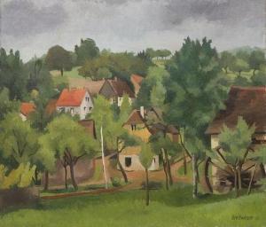 BREITWIESER Georg 1890-1938,o.T. (Ansicht mit Haus),1933,Jeschke-Greve-Hauff-Van Vliet DE 2020-11-06