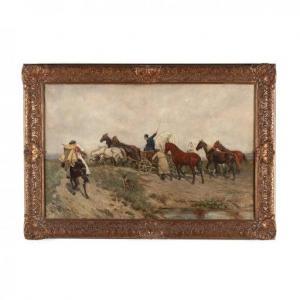 BREITWIESER Theodor 1847-1930,The Horse Sellers,Leland Little US 2020-06-13