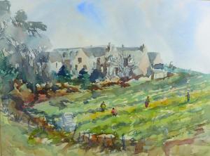 BREMNER Kathleen 1900,A Landscape with Pickers, Cottages Beyond,John Nicholson GB 2015-12-17