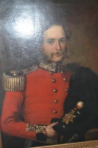 BRENAN James Butler 1825-1889,portrait of an officer of the Royal South L,Lawrences of Bletchingley 2019-04-30