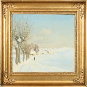 BRENDEKILDE Hans Andersen 1857-1942,Winter landscape,Bruun Rasmussen DK 2008-10-20