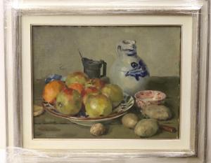 BRENDER A BRANDIS Geraldo Abraham 1878-1971,Fruit op boerenbontbord,Venduehuis NL 2016-04-13