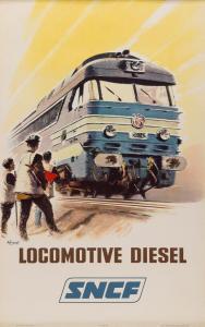 BRENET Albert Victor Eugene 1903-2005,SNCF - Locomotive Diesel,1966,Cambi IT 2024-01-10