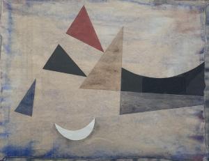 Brennan Robert 1925,Abstract with Crescent Moon,1960,David Lay GB 2019-10-31