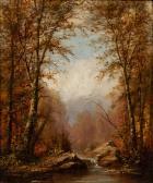 BRENNER Carl Christian 1833-1888,Brook in an Autumn Wood,1873,Skinner US 2022-05-25