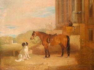 BRERETON Robert 1800-1800,Family pets before Melton Constable Hall,1846,Bonhams GB 2004-03-22