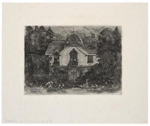 BRESDIN Rodolphe 1822-1885,La maison enchantée,1871,Christie's GB 2024-04-12