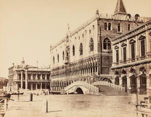 BRESOLIN Domenico 1814-1890,Venezia, Palazzo Ducale e le prigioni,1860,Finarte IT 2022-11-16