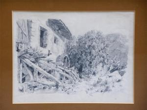 BRESSANI a.,Scorcio di cascina con mulino,1939,Il Ponte Casa D'aste Srl IT 2010-12-14