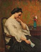 BRETON Jules Adolphe 1827-1906,The Letter,1862,Sotheby's GB 2024-02-02