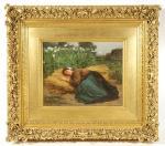 BRETON Jules Adolphe 1827-1906,Woman Asleep on Hay,1866,Ruggiero Associates US 2011-11-09