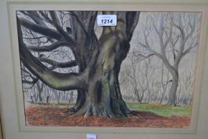 BRETT Donald,study of trees,1955,Lawrences of Bletchingley GB 2017-06-06