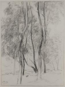 BRETZ Julius 1870-1953,Honnef Bäume am See,Peter Karbstein DE 2023-03-04