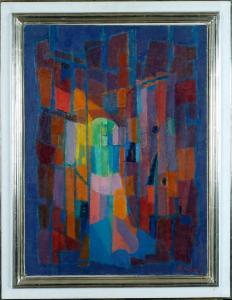 BREUILLAUD Andre Francois 1898-1994,Lumière dans la ruelle,1955,Galerie Moderne BE 2022-02-21