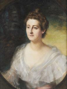 BREUN John Ernest 1862-1921,Portrait of a lady of Violet Hill,1899,Rosebery's GB 2021-07-20