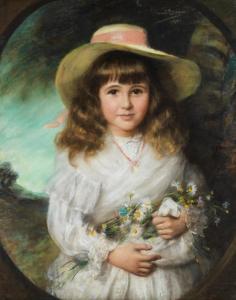 BREUN John Ernest 1862-1921,Portrait of a young girl,1901,Bonhams GB 2023-09-28