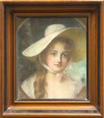 BREUN John Ernest 1862-1921,Woman in a Bonnet,Clars Auction Gallery US 2010-04-11