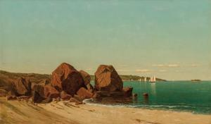 BREVOORT James Renwick 1832-1918,Half Moon Cove at Gloucester Bay,Shannon's US 2019-10-24