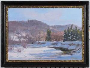 BREWER Edwin 1927-2001,Winter Scene,Brunk Auctions US 2020-02-07