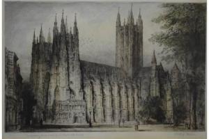 BREWER John James,Canterbury Cathedral from the South West,1925,Andrew Smith and Son 2015-05-19