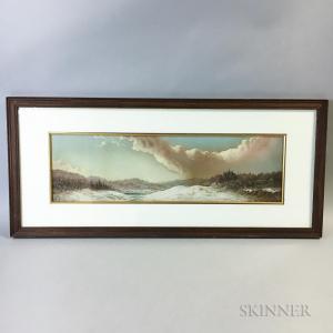 BREWERTON George Douglas 1820-1901,Winter Landscape,1899,Skinner US 2019-07-25