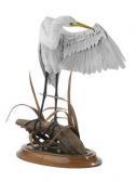 BREWSAUGH Leland 1935-2003,Great Egret,1984,New Orleans Auction US 2021-03-27