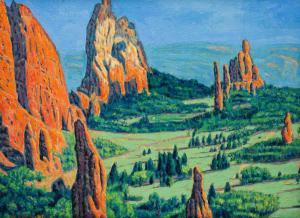 BREWSTER Anna Richards 1870-1952,GARDEN OF THE GODS,Amelia Jeffers US 2024-03-07