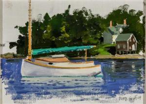 BREWSTER HOYT William 1945,Catboat in Christmas Cove,2004,Weschler's US 2017-12-05