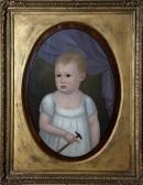 BREWSTER Jnr. John 1766-1854,PORTRAIT OF A CHILD WITH A HAMMER,Potomack US 2011-06-11