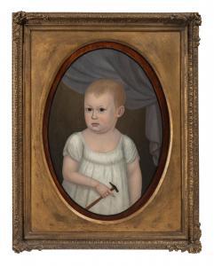BREWSTER Jnr. John 1766-1854,Portrait of Child with Hammer,Hindman US 2023-11-03