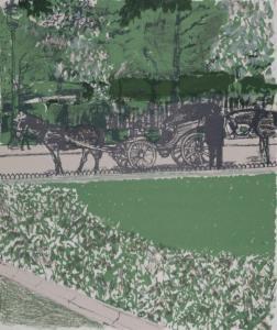 BRIANCHON Maurice 1899-1979,La Calèche dans le parc,1962,Yann Le Mouel FR 2024-03-31