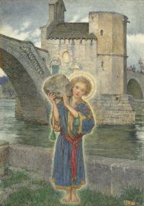 BRICKDALE Eleanor Fortescue 1872-1945,St Bénézet of Avignon,Christie's GB 2023-12-14