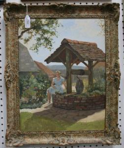 bridges bill,Frances in the Garden of Greenfields Farm, Steyning,1957,Tooveys Auction GB 2010-01-01