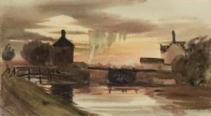 BRIDGES James 1802-1865,A lock at sunset,Bellmans Fine Art Auctioneers GB 2018-09-19