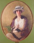 BRIDGMAN Frederick Arthur 1847-1928,Femme au chapeau,1918,Aguttes FR 2010-07-05