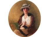 BRIDGMAN Frederick Arthur 1847-1928,Portrait de jeune femme,Labarbe FR 2008-05-17